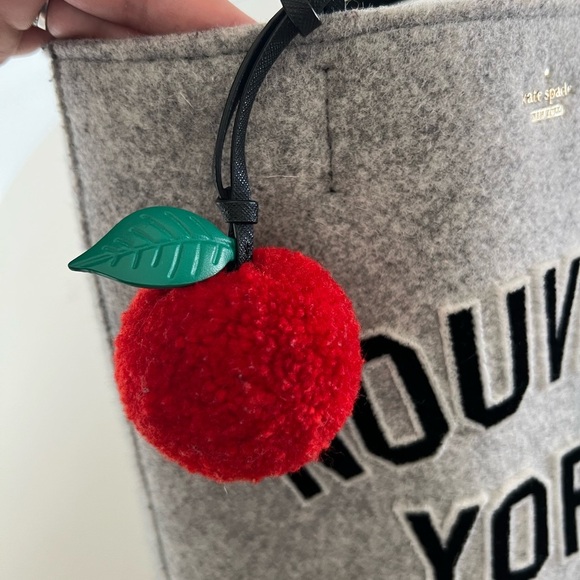 Kate Spade Nouveau York Gray Wool & Leather Structured Tote Bag - Picture 4 of 13